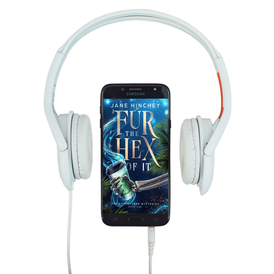 Paranormal cozy mystery audiobook by Jane Hinchey