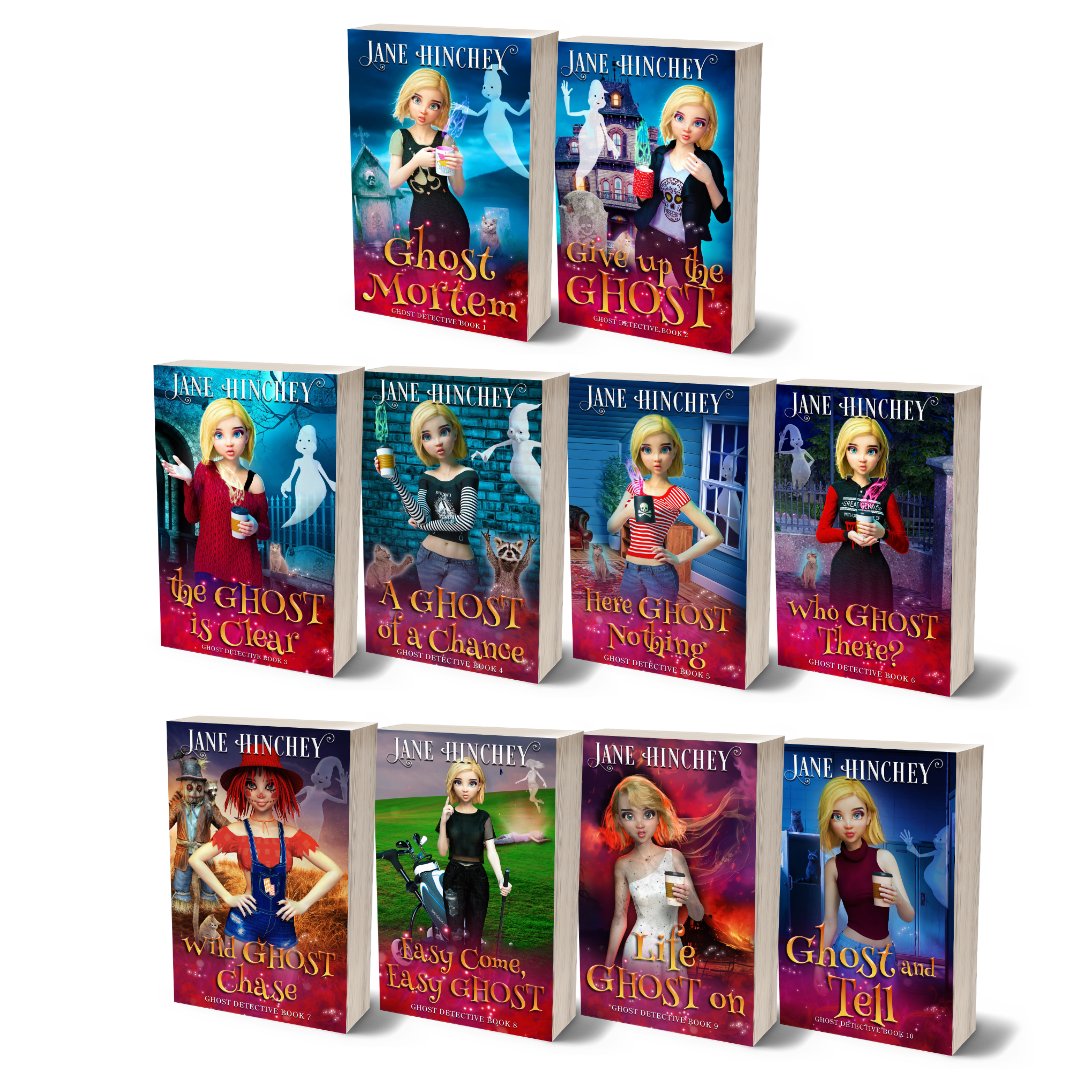 The Ghost Detective Series paperback bundle by Jane Hinchey