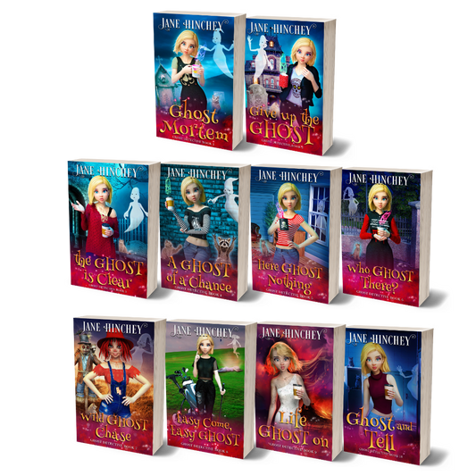 The Ghost Detective Series paperback bundle by Jane Hinchey